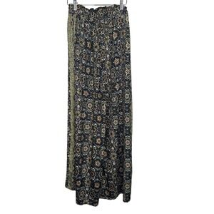 Paani Wide Leg Pants‎ Bohemian Print Drawstring XL NWT